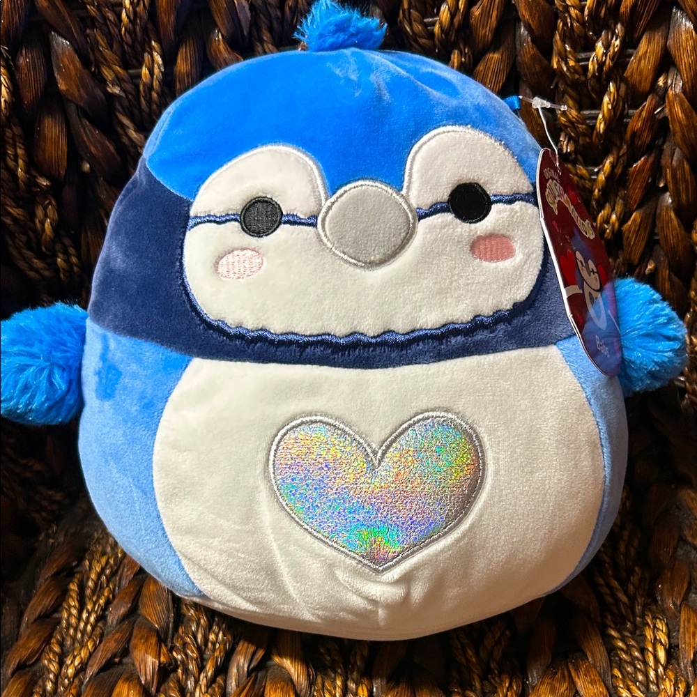 Squishmallows Official Kellytoys Plush 8 Inch Babs Blue Jay Soft Animal Plush